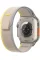 Apple Watch Ultra 49mm Titanium Case with Yellow/Beige Trail Loop S/M